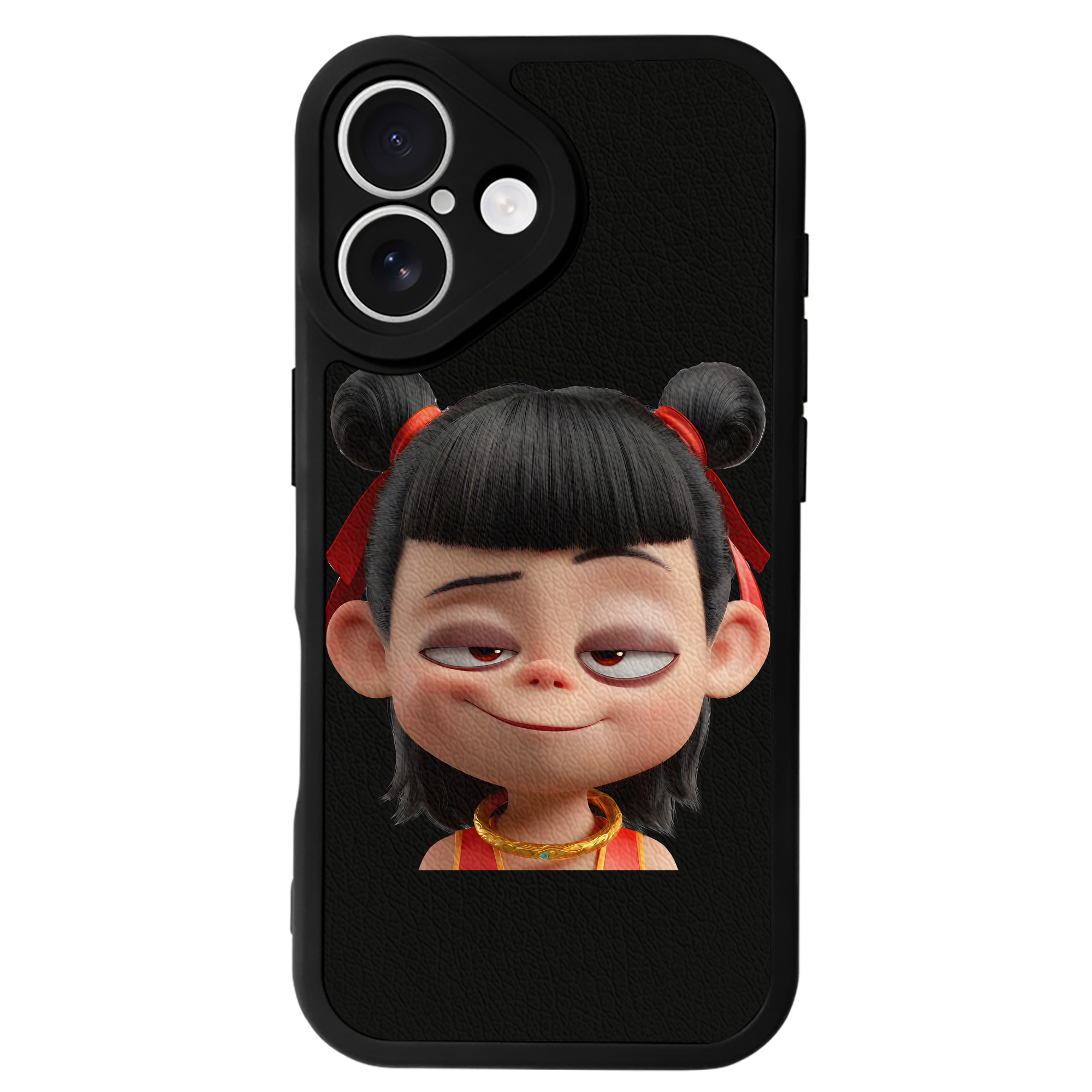 （画像用） Ne Zha 2 ナタ 魔童の大暴れ 【iPhone 16シリーズ対応】シリコンスマホケース（レザー調） 材質：シリコン